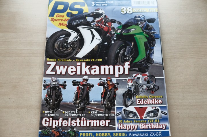 Deckblatt PS Sport Motorrad (03/2008)